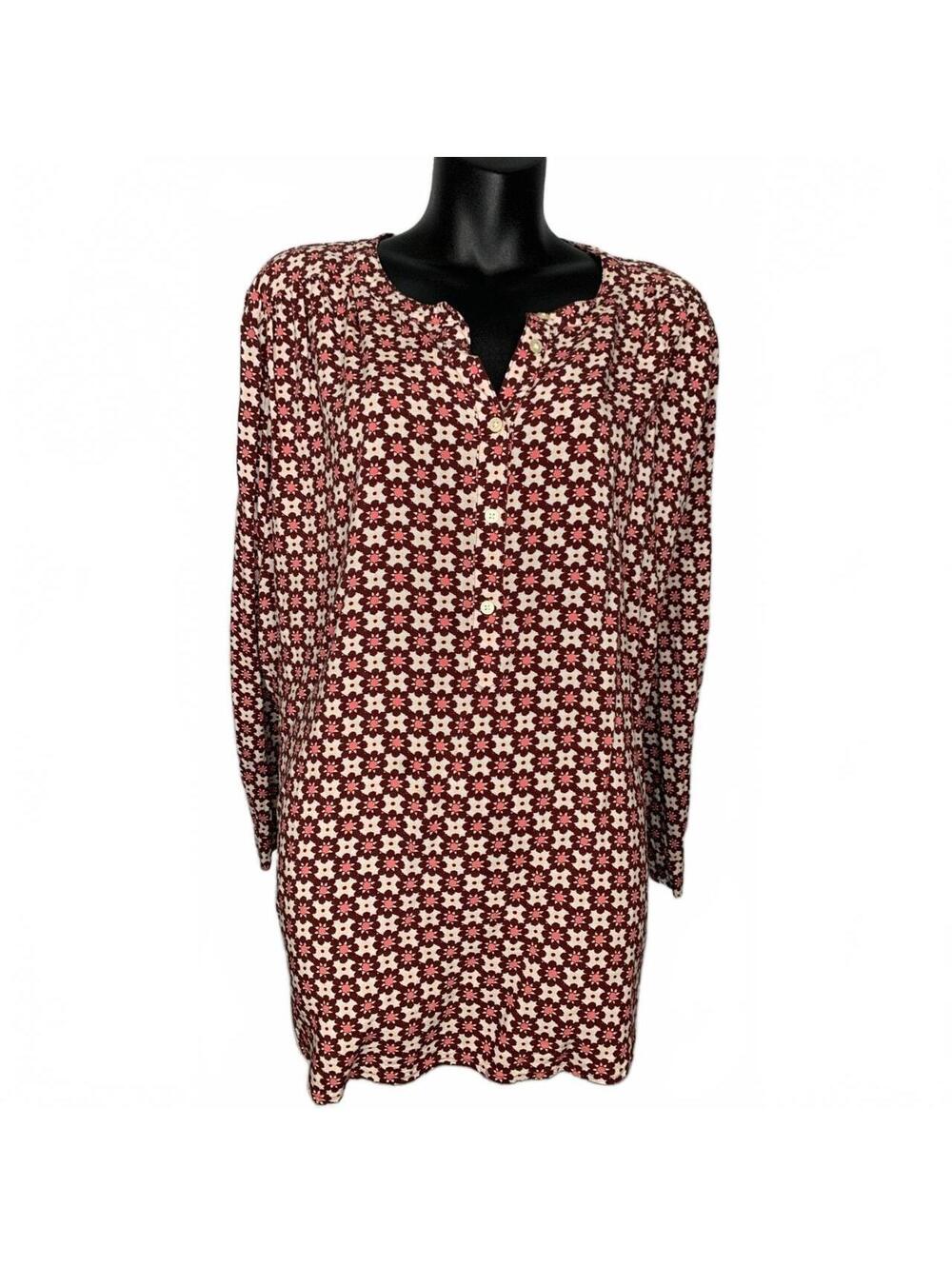 LOFT Outlet Women's XL Floral Button-Up Blouse